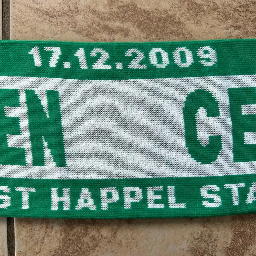Celtics Football Club Soccer‎ Scarf 2009 Ernst Happel Stadium Green White